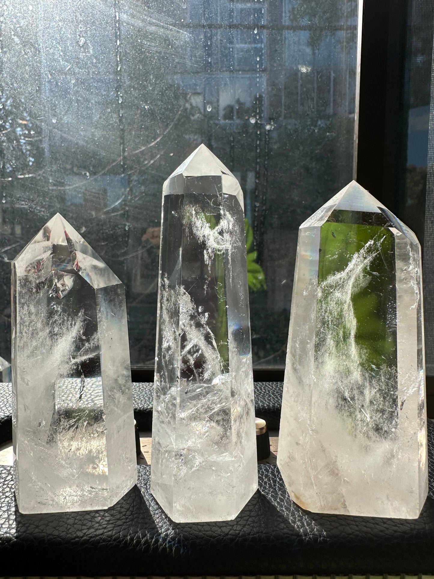 Large High Quality Clear Quartz Tower Point Generator - Amplify Your Energy