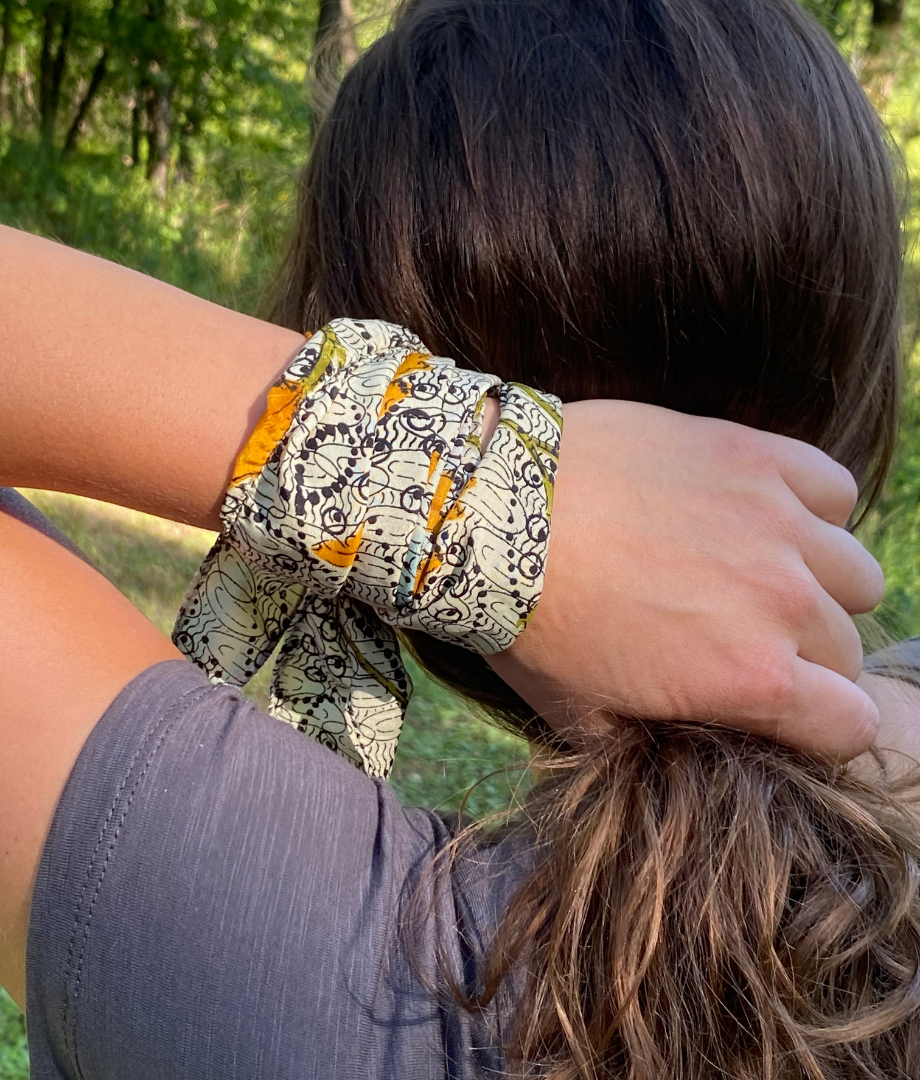 Fair Trade Silk Headband | Recycled Silk Sarees Made in India Unique