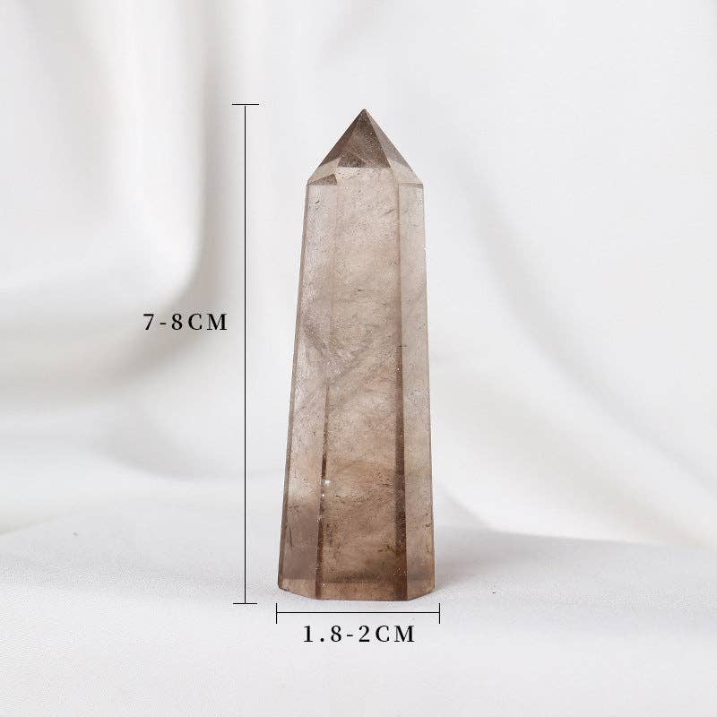 Smoky Quartz crystal Obelisk Tower Point Generator