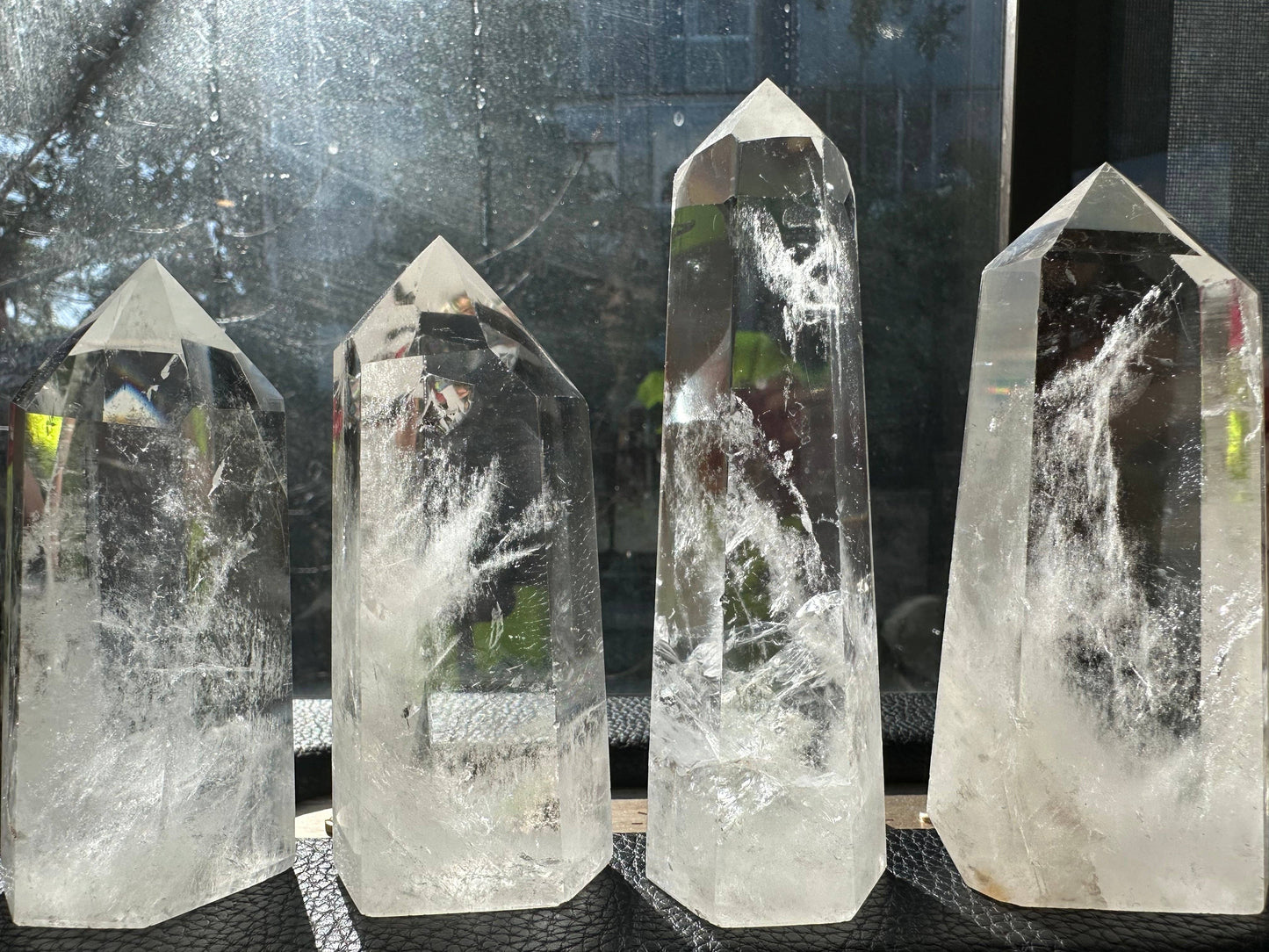 Large High Quality Clear Quartz Tower Point Generator - Amplify Your Energy