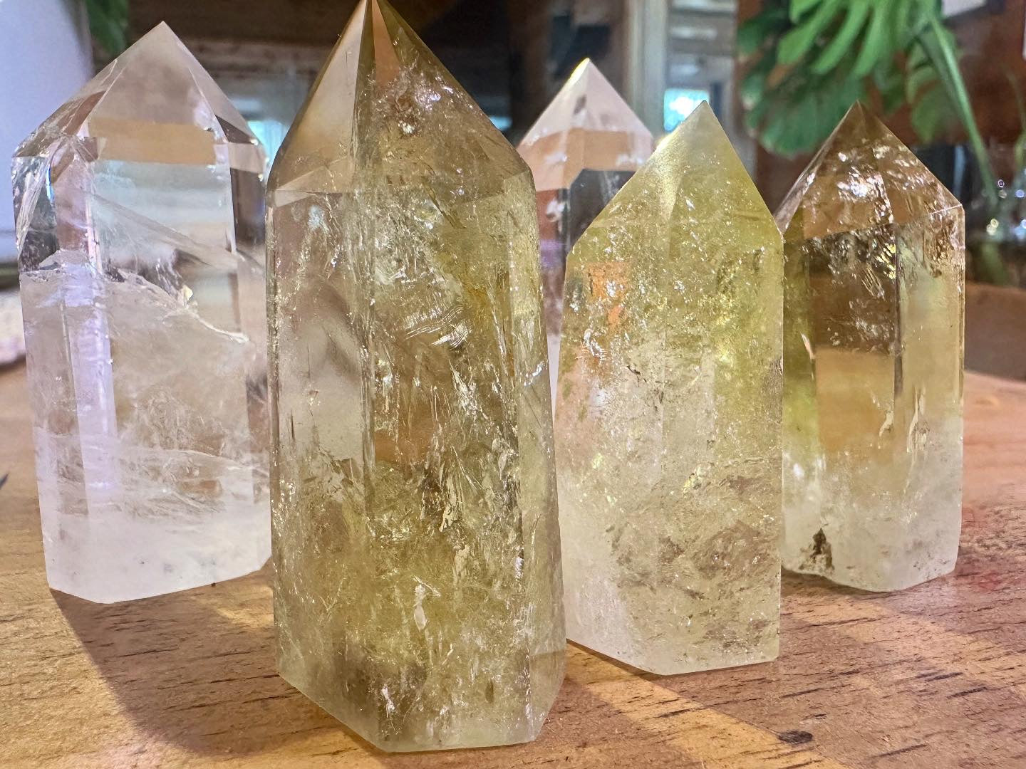 AAA Natural Brazilian Citrine Crystal Obelisk Tower Point