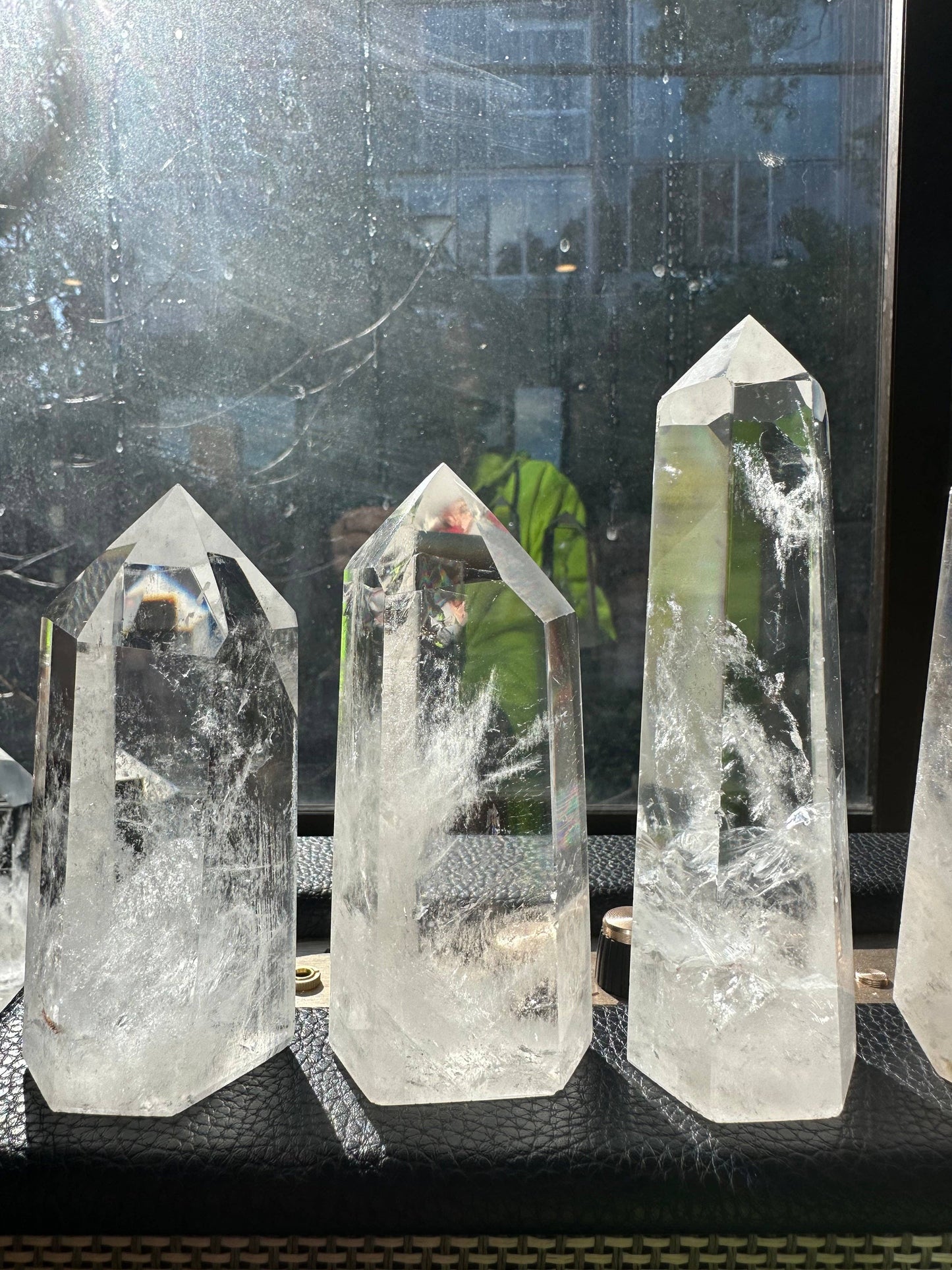 Large High Quality Clear Quartz Tower Point Generator - Amplify Your Energy