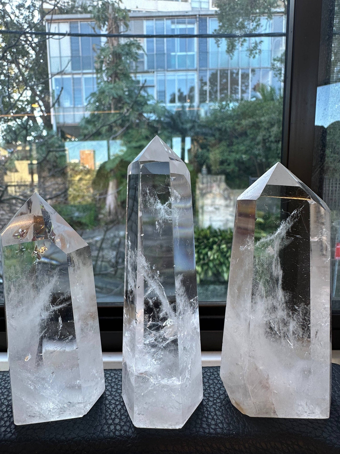 Large High Quality Clear Quartz Tower Point Generator - Amplify Your Energy