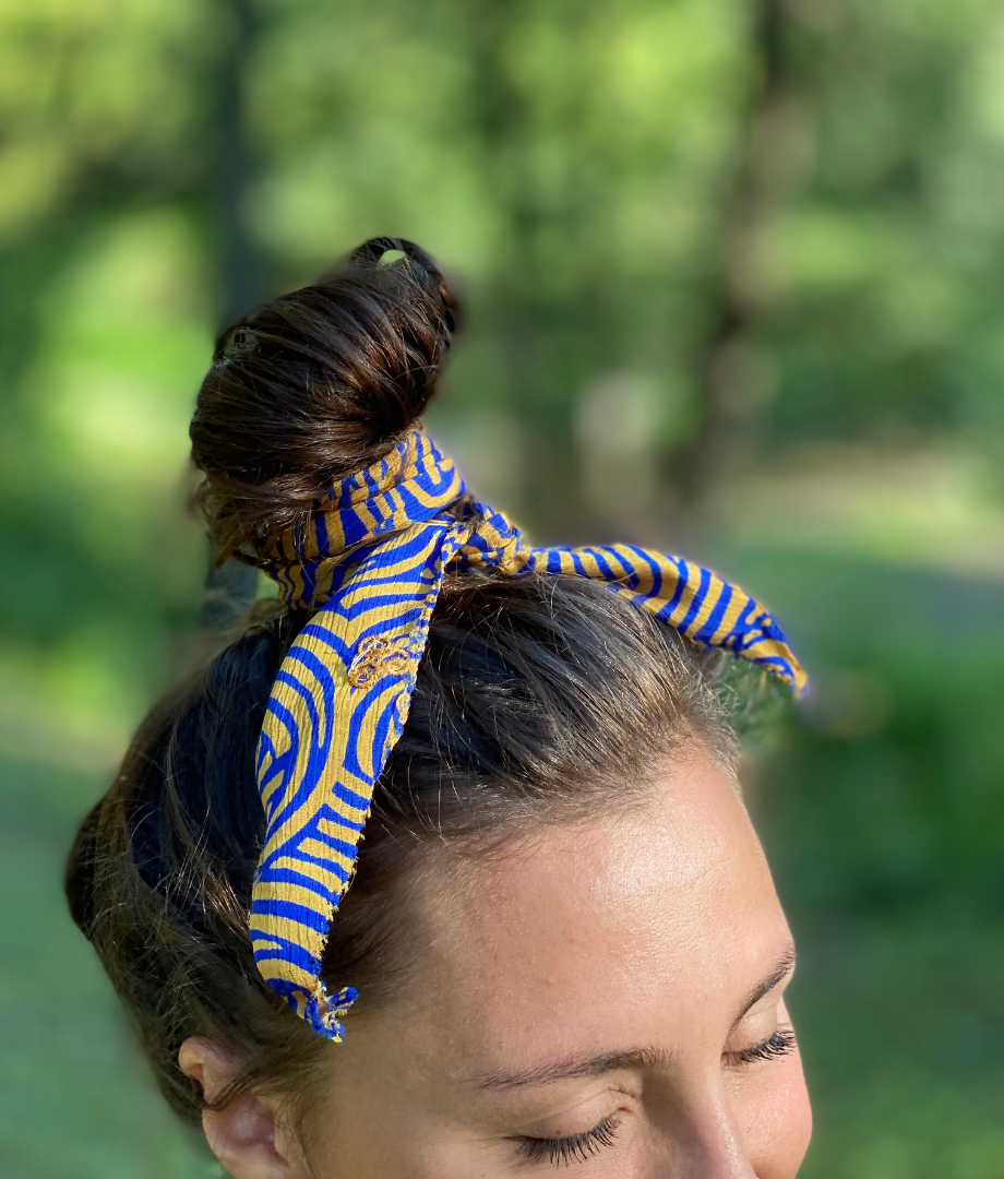 Fair Trade Silk Headband | Recycled Silk Sarees Made in India Unique