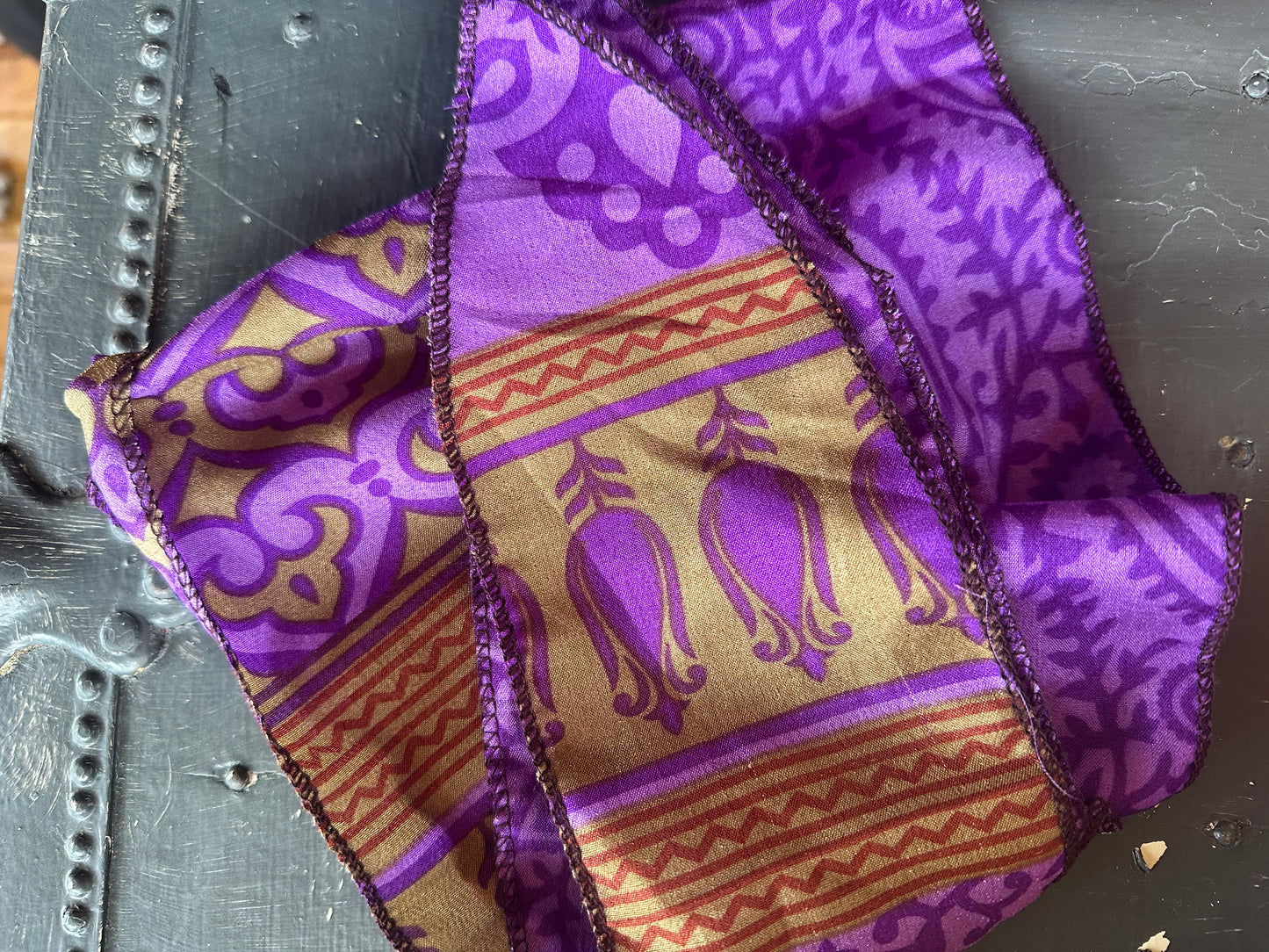 Fair Trade Silk Headband | Recycled Silk Sarees Made in India Unique