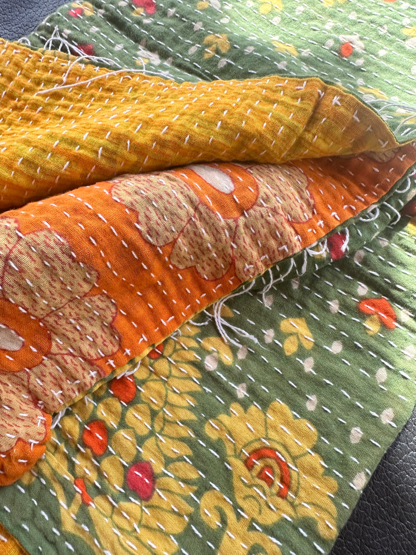 Kantha Scarf - Fair Trade from Recycled Saris