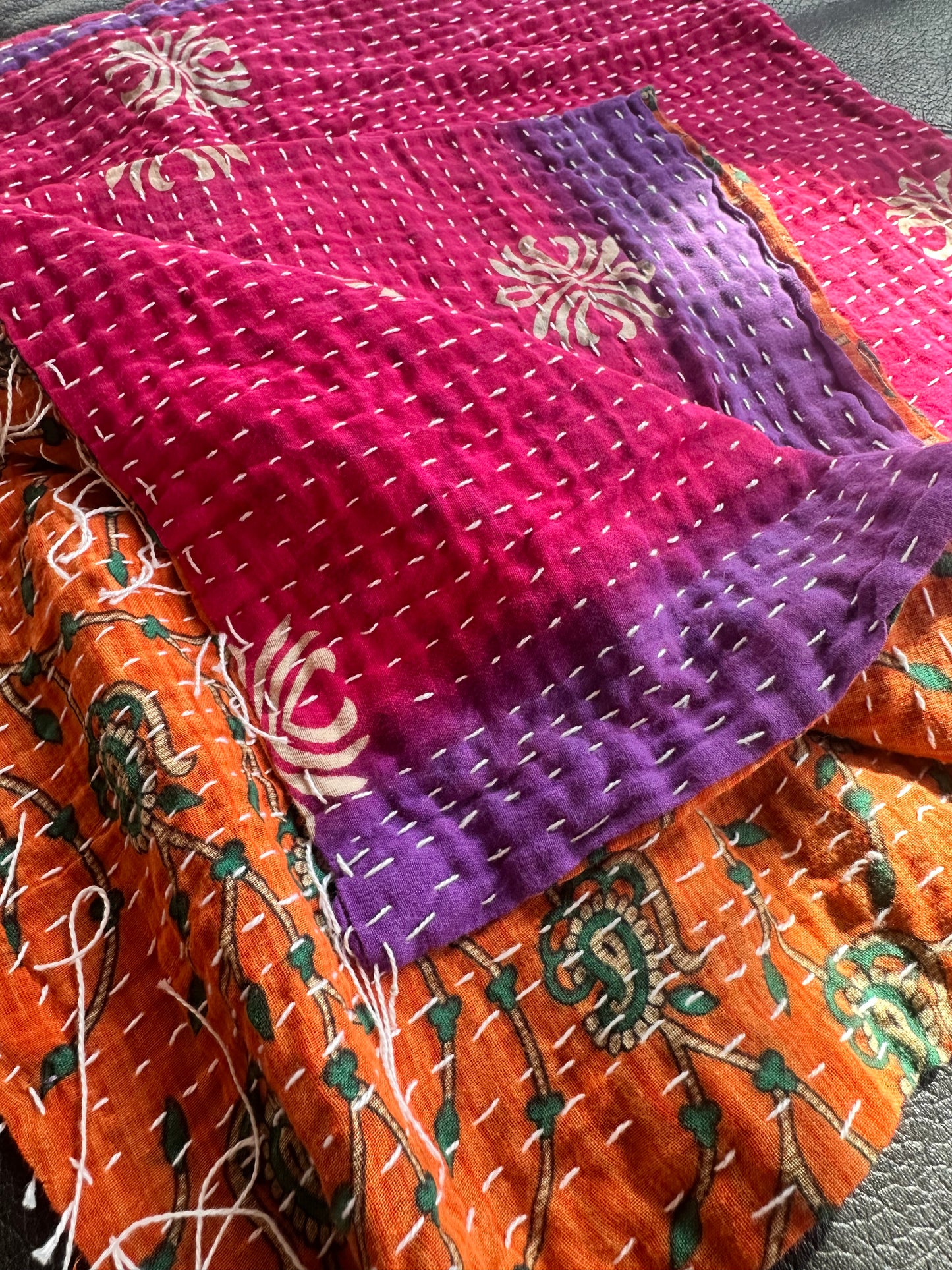 Kantha Scarf - Fair Trade from Recycled Saris