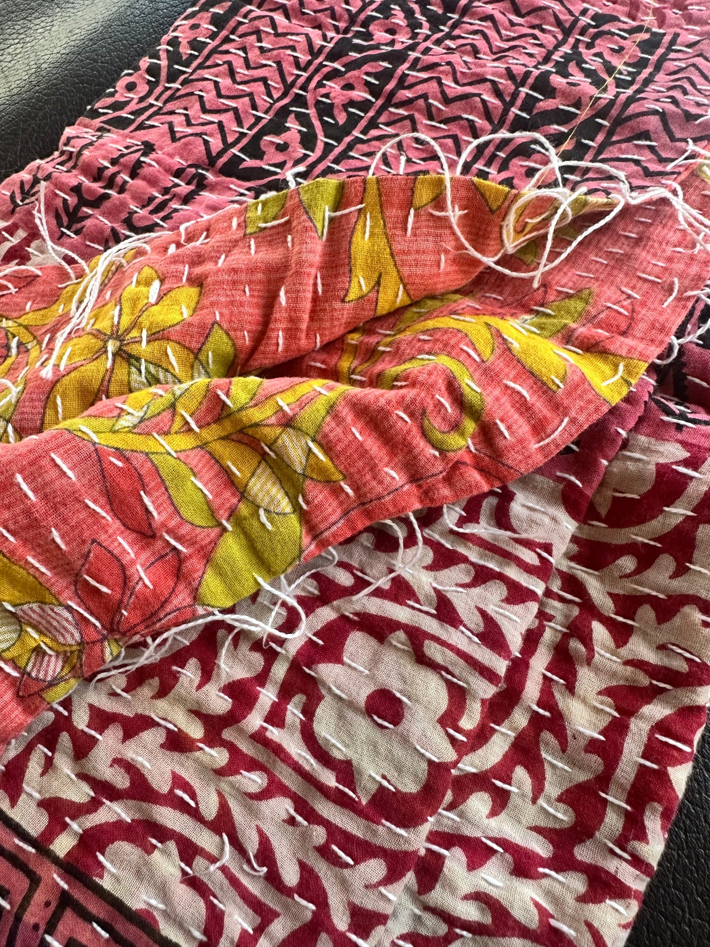 Kantha Scarf - Fair Trade from Recycled Saris