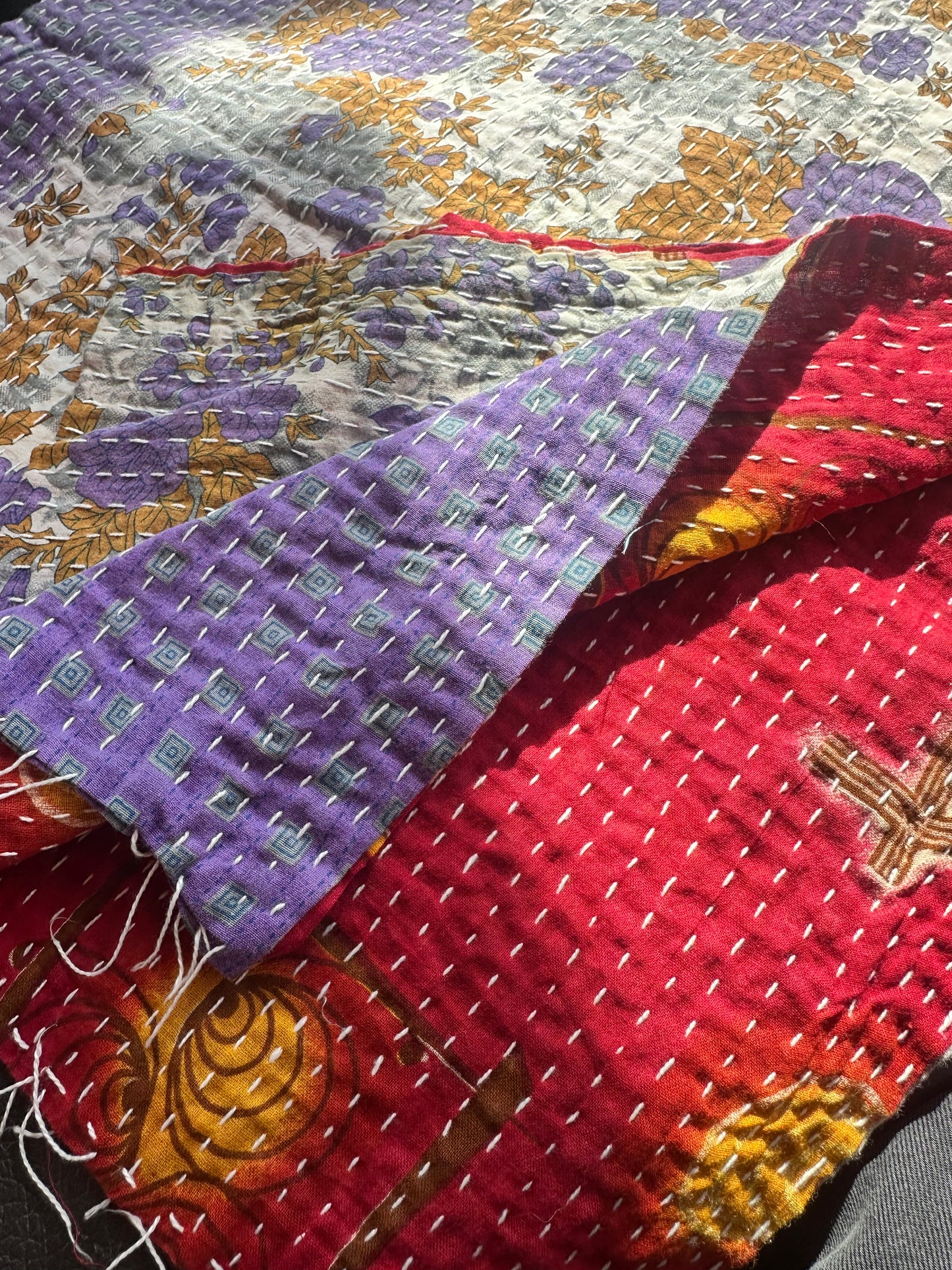 Kantha Scarf - Fair Trade from Recycled Saris
