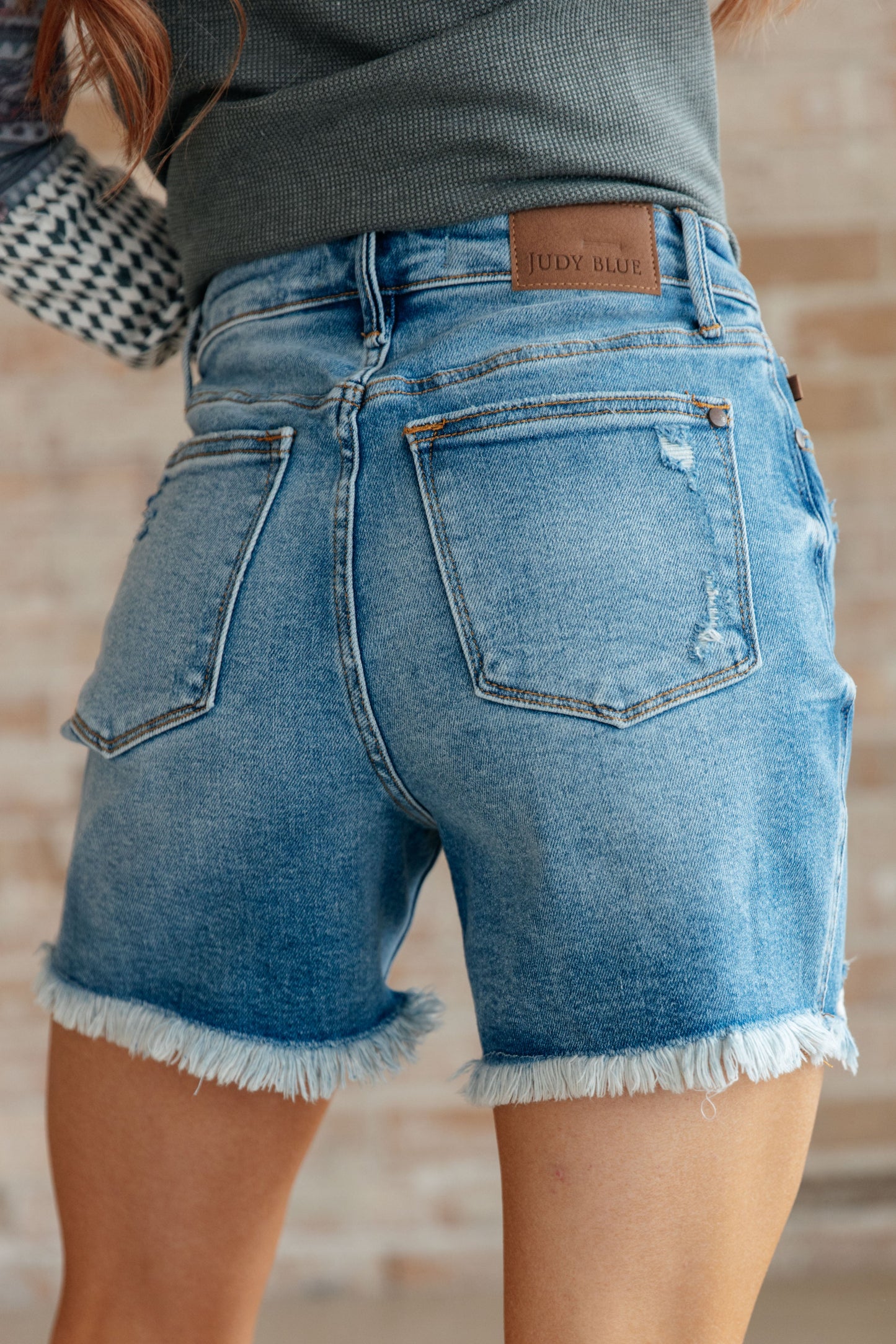 Judy Blue - Kara High Rise Rigid Magic Button Fly Cutoff Shorts