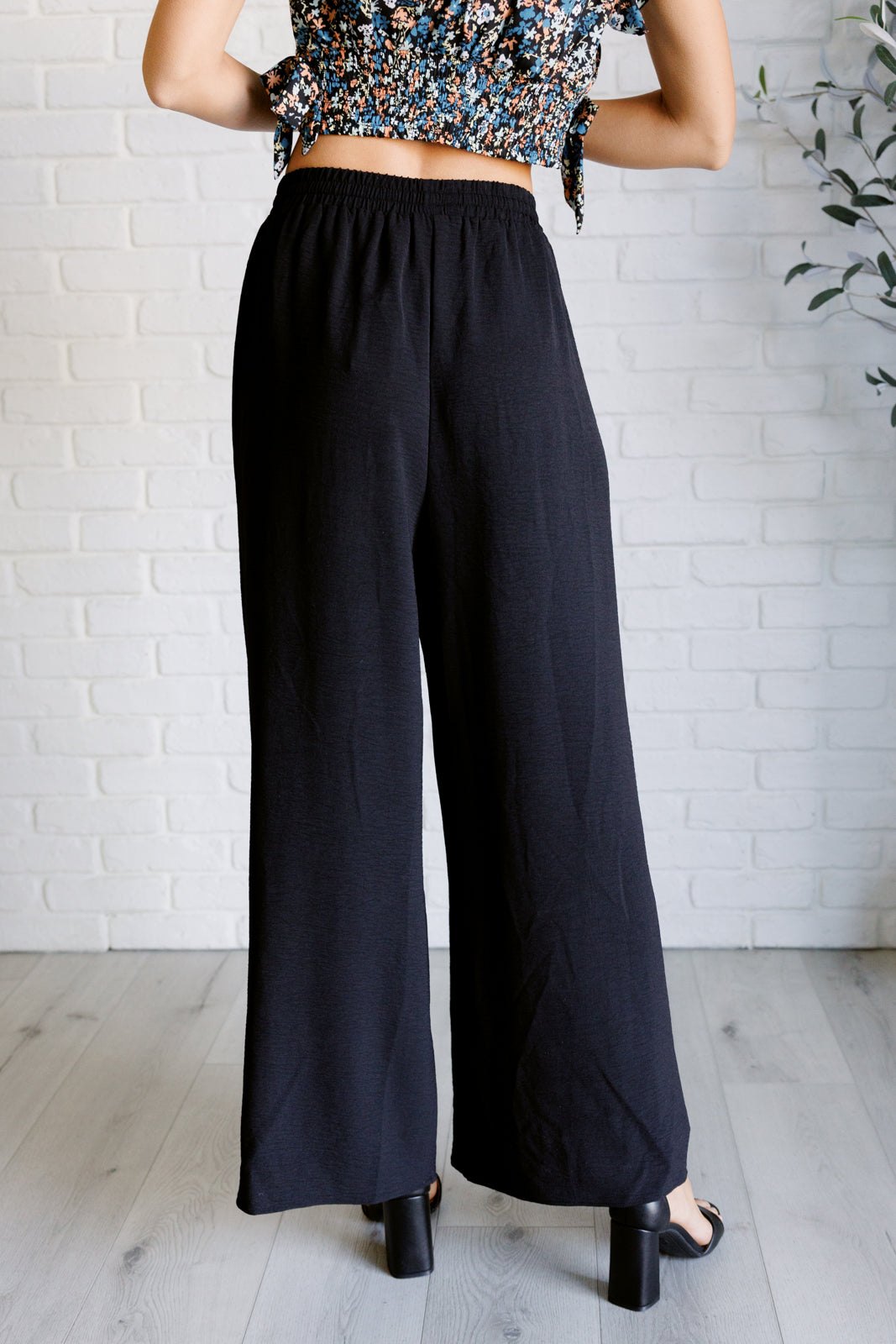 Flowy Drawstring Wide Leg Pants