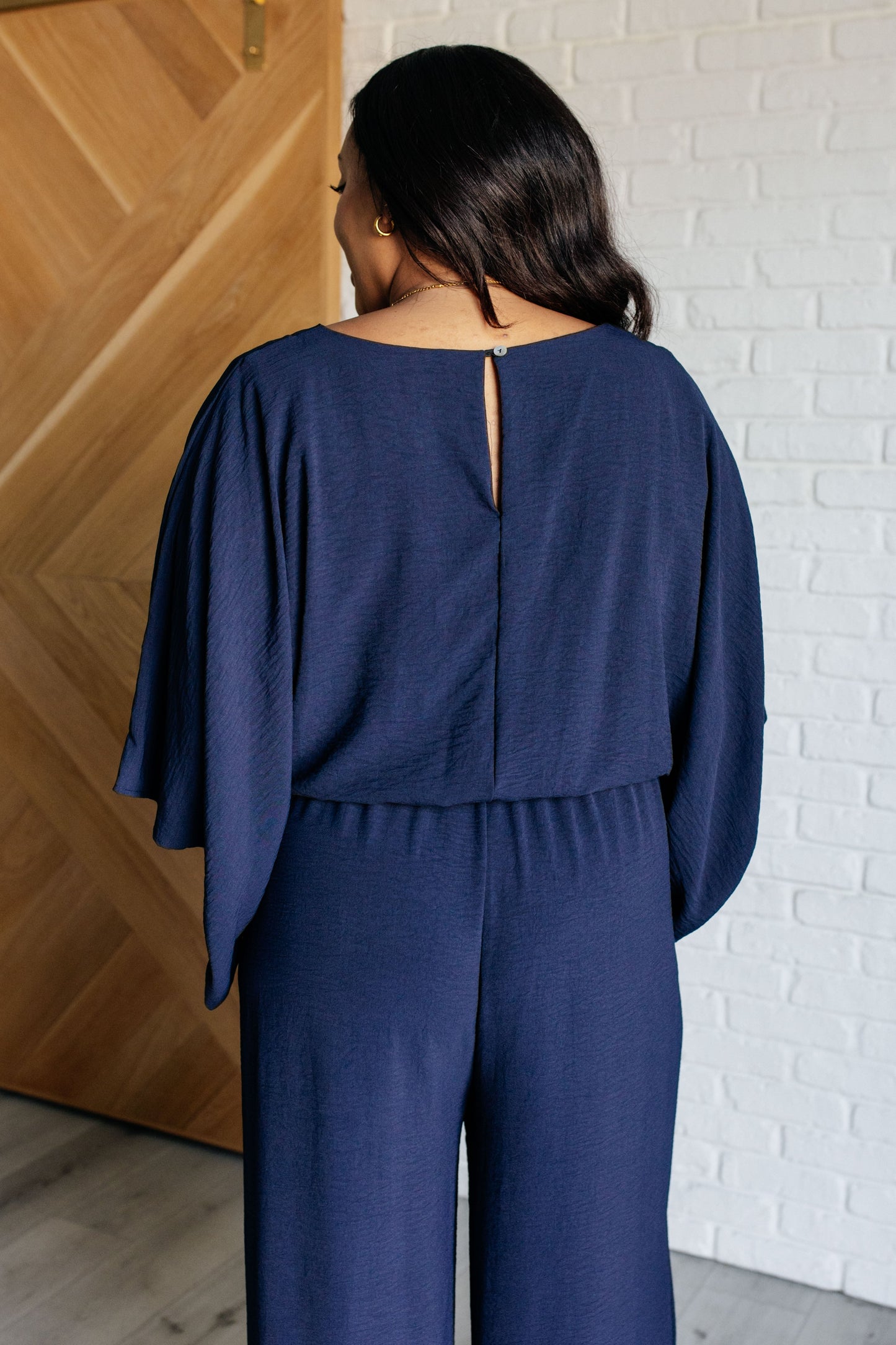 Crinkle Wide Leg Jumpsuit