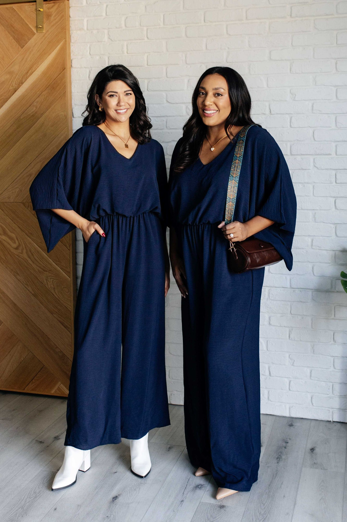 Crinkle Wide Leg Jumpsuit