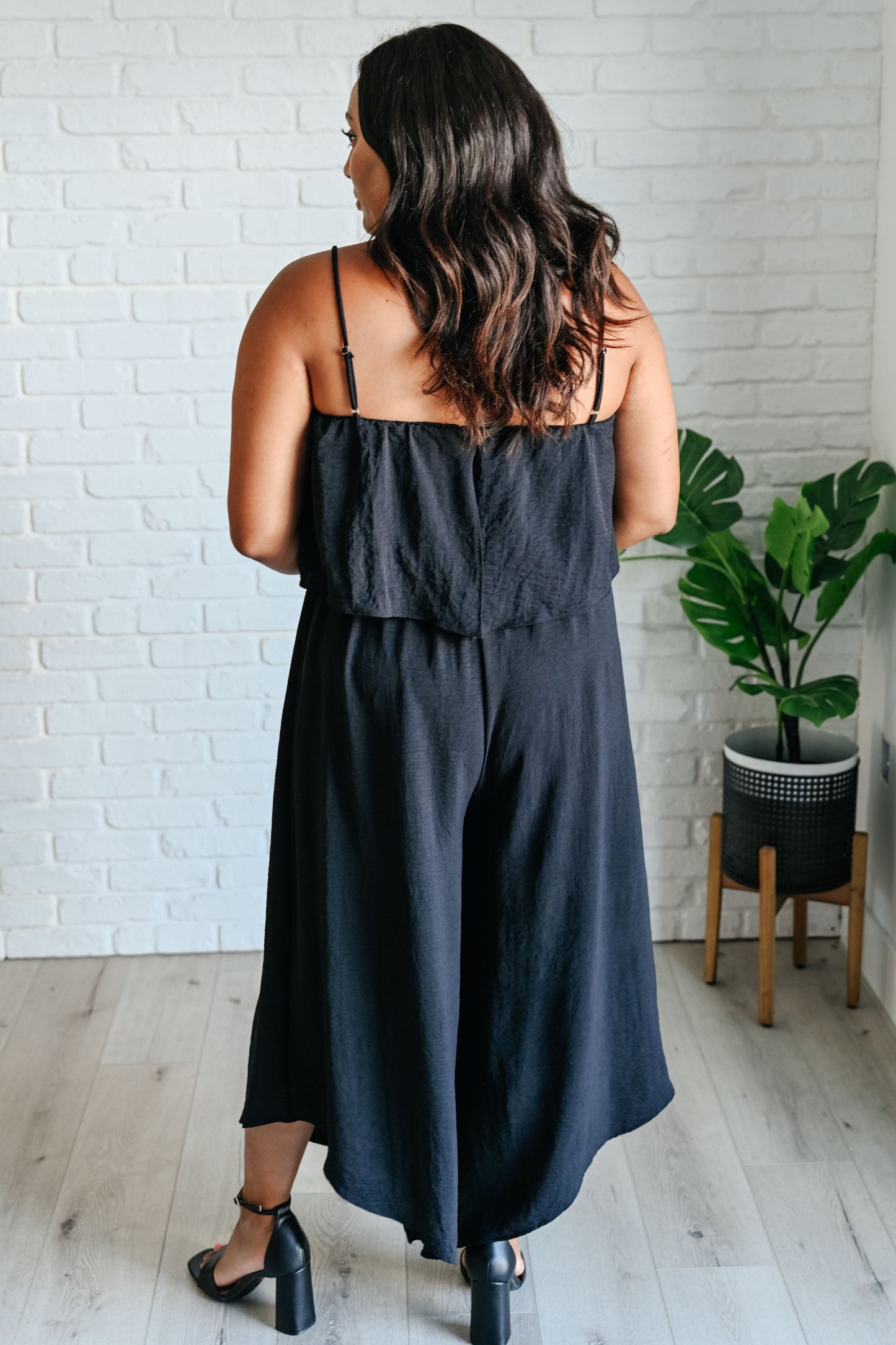 Tiered Spaghetti Strap Jumpsuit
