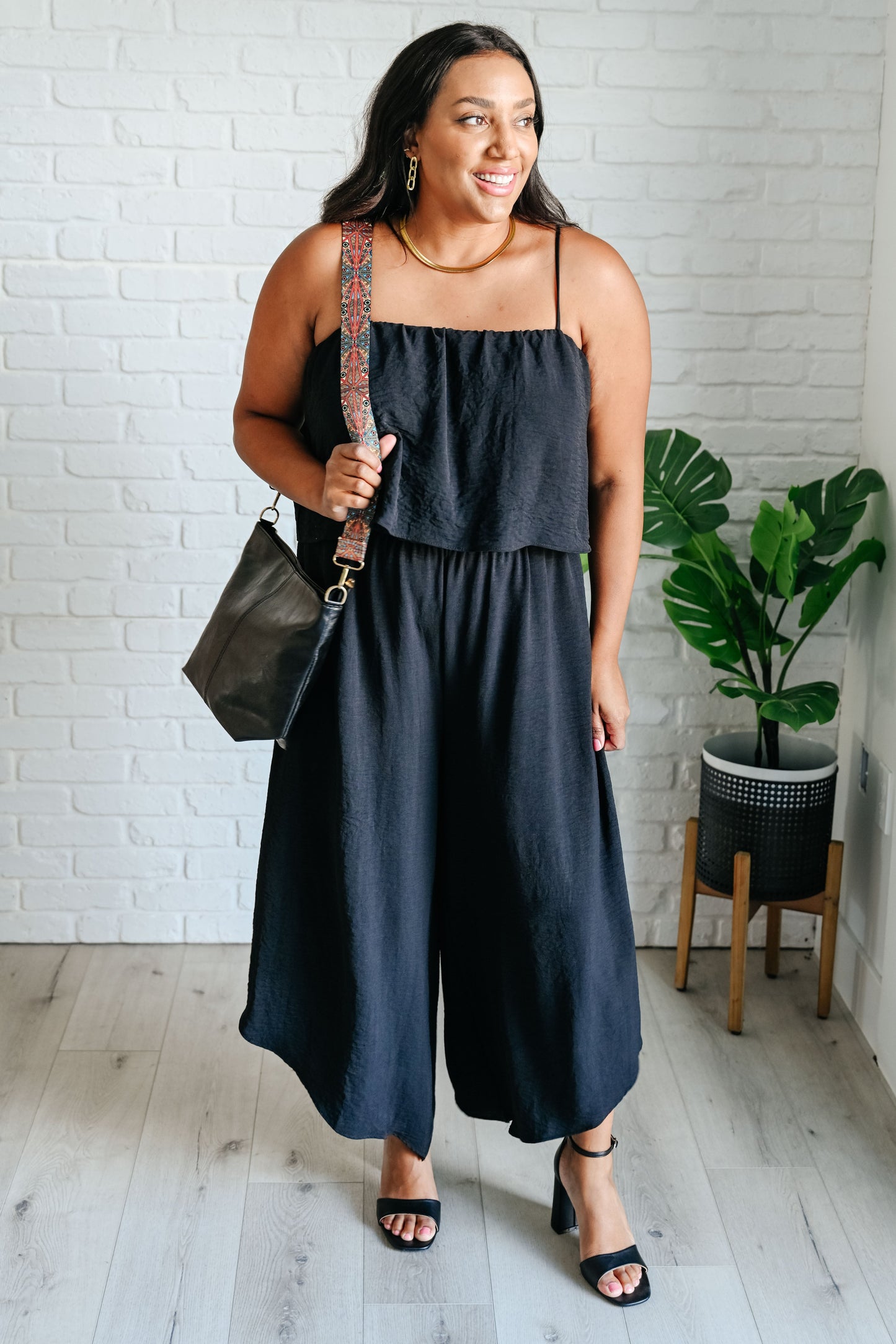 Tiered Spaghetti Strap Jumpsuit