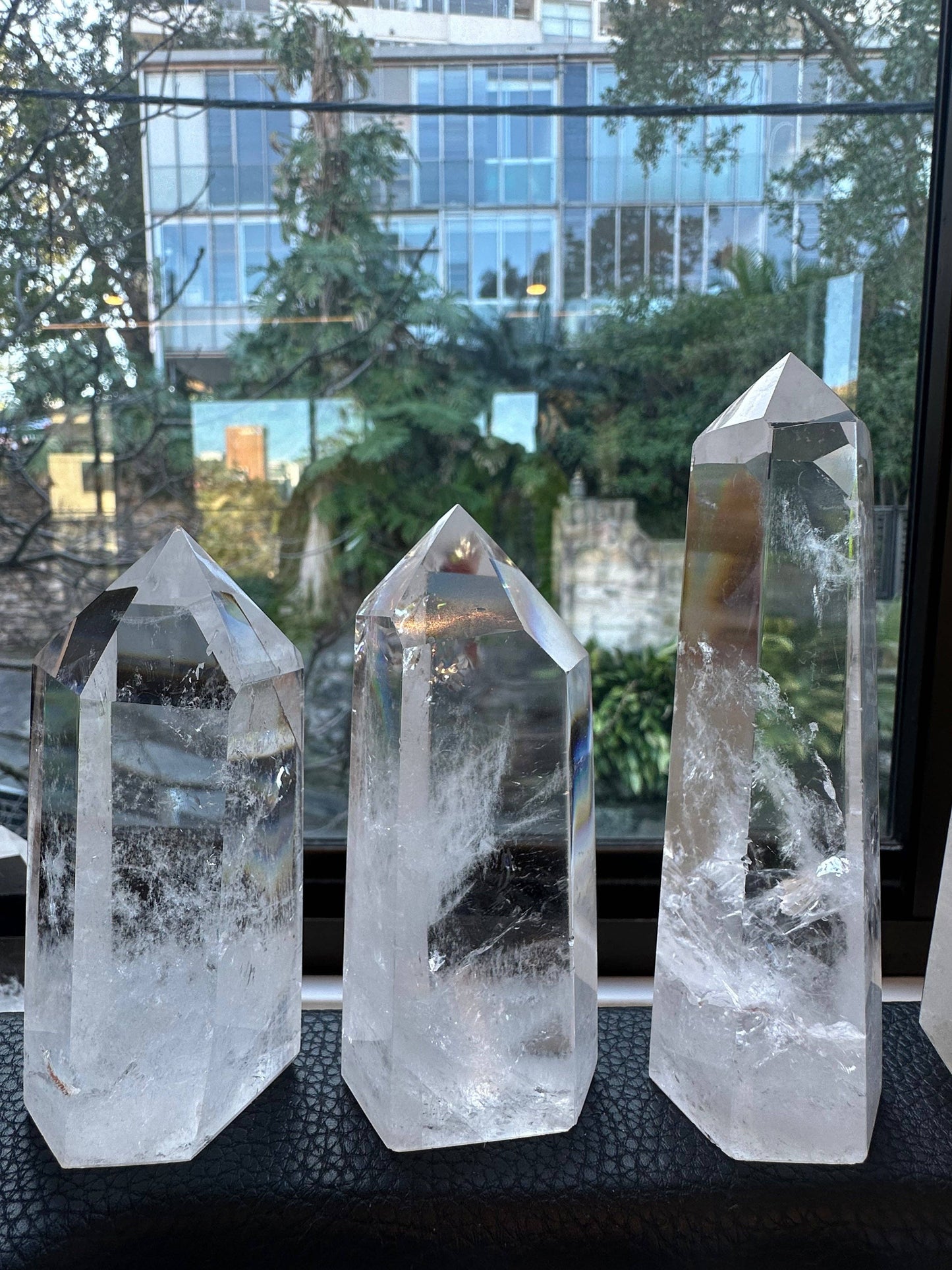 Large High Quality Clear Quartz Tower Point Generator - Amplify Your Energy