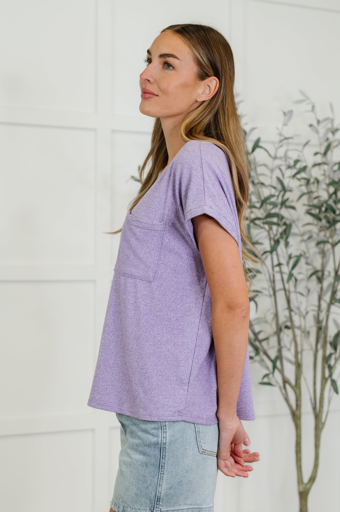 Basic Tee in Lavender