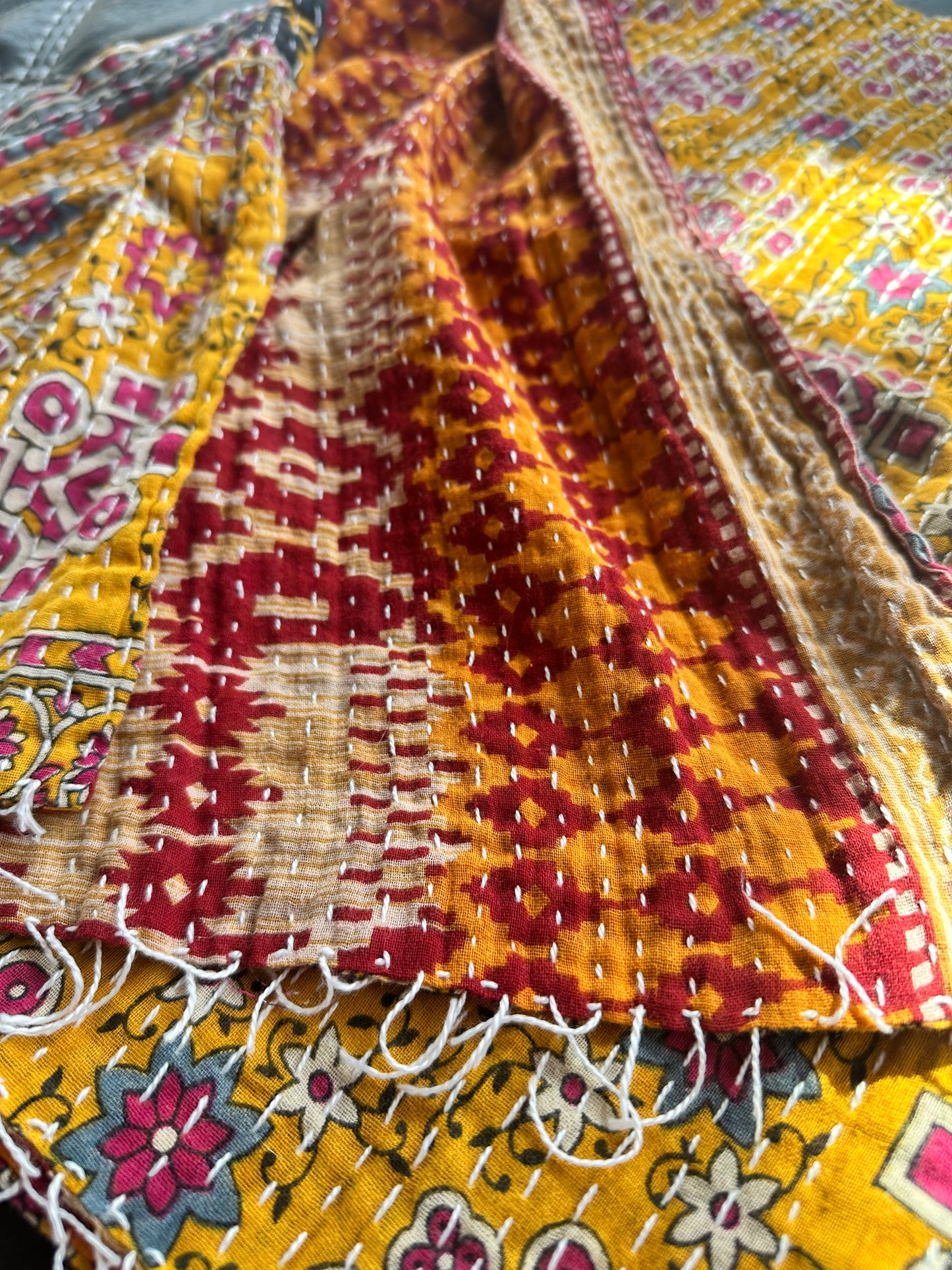 Kantha Scarf  - Fair Trade from Recycled Saris